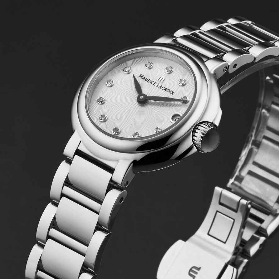 Maurice Lacroix Fiaba Quartz Diamond Silver Dial Ladies Watch FA1003-SS002-170-1