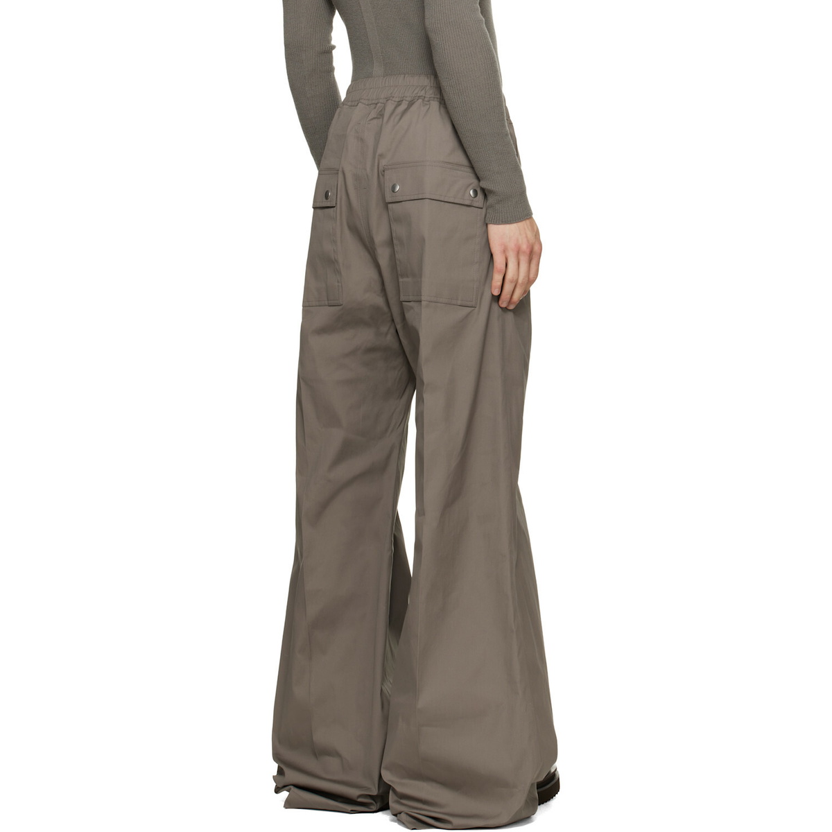 Rick Owens Gray Tower Wide Bela Trousers