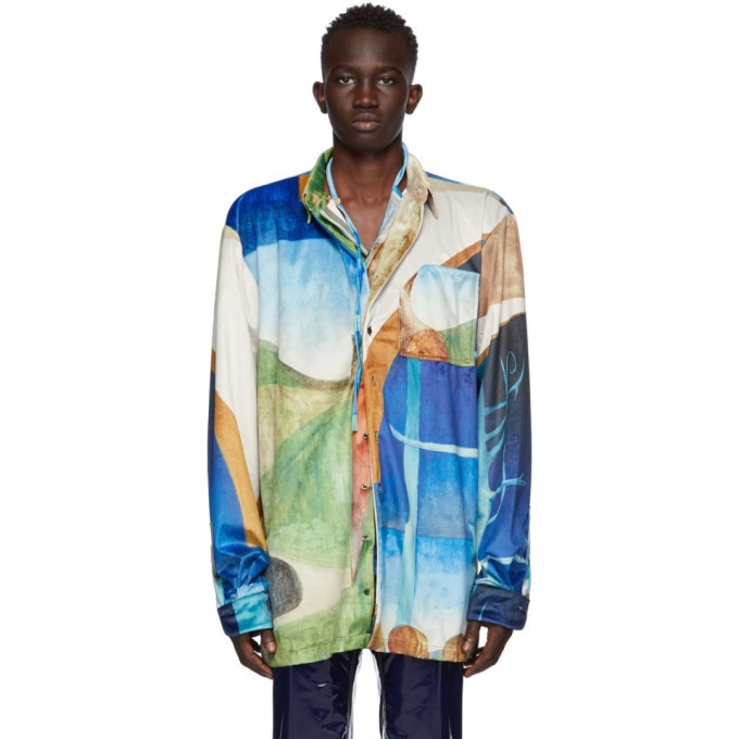 Photo: Ottolinger Multicolor Velvet Julien Nguyen Shirt