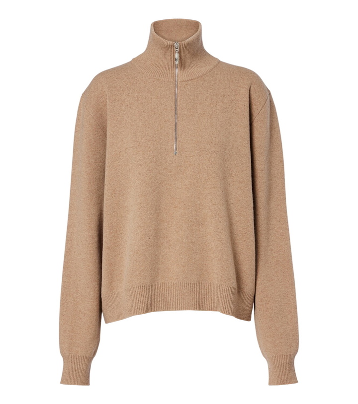 Photo: Róhe Wool-blend half-zip sweater