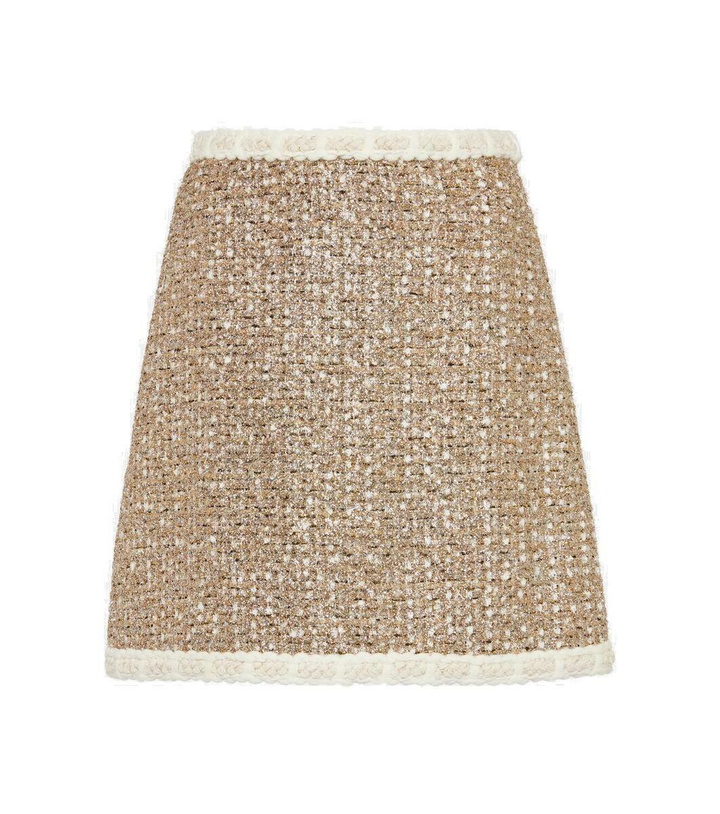 Photo: Giambattista Valli High-rise Lurex® tweed miniskirt
