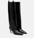 The Attico Lea leather knee-high boots