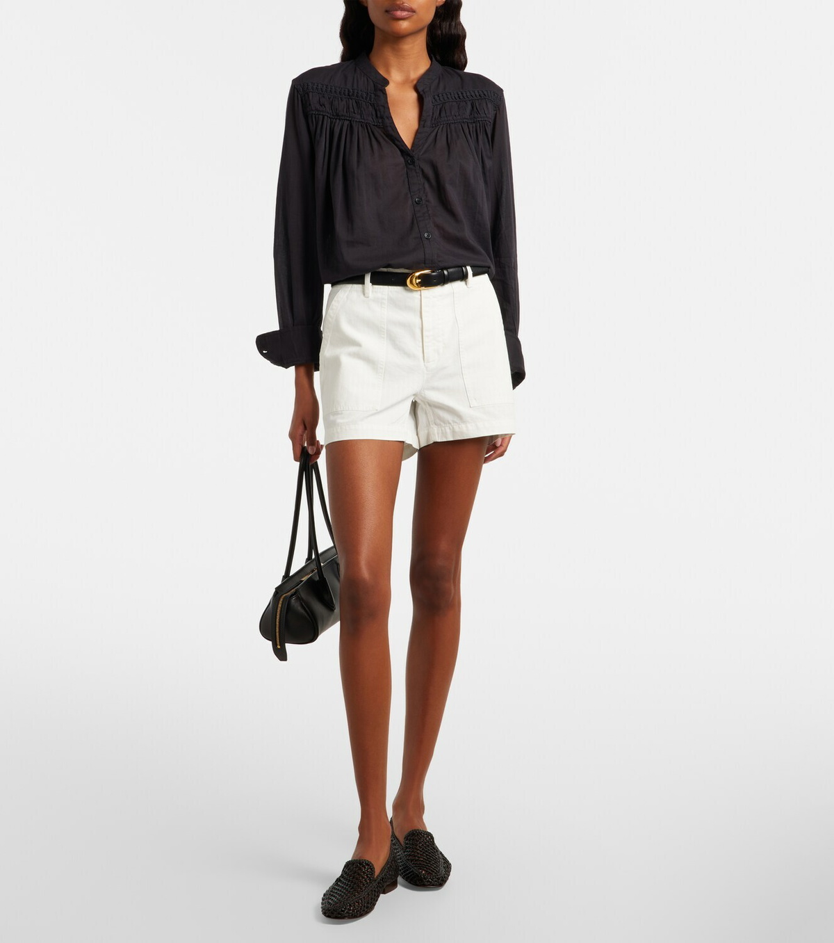 Nili Lotan Utility cotton shorts