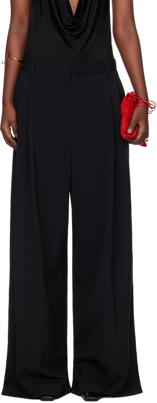 Photo: LU'U DAN Black Jumbo Wide Leg Trousers