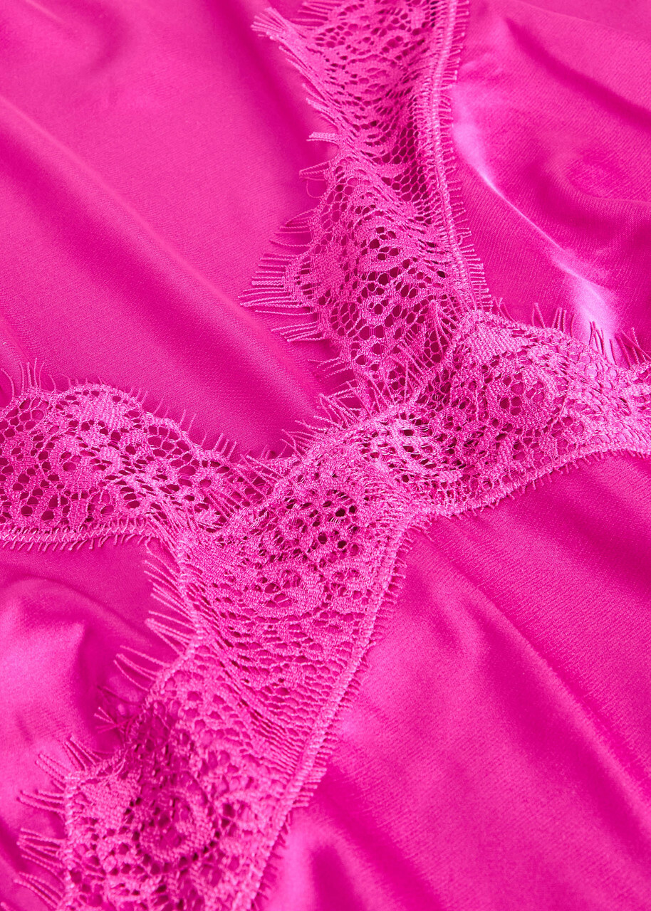 Simone PÉRÈLE Satin Secrets Lace-trimmed Night Dress Pink
