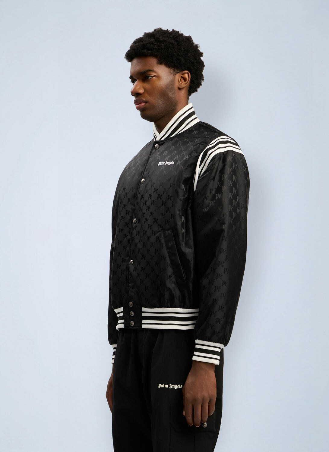 Palm Angels Monogram Jacquard Bomber Jacket