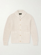 RRL - Shawl-Collar Cotton and Linen-Blend Cardigan - Neutrals