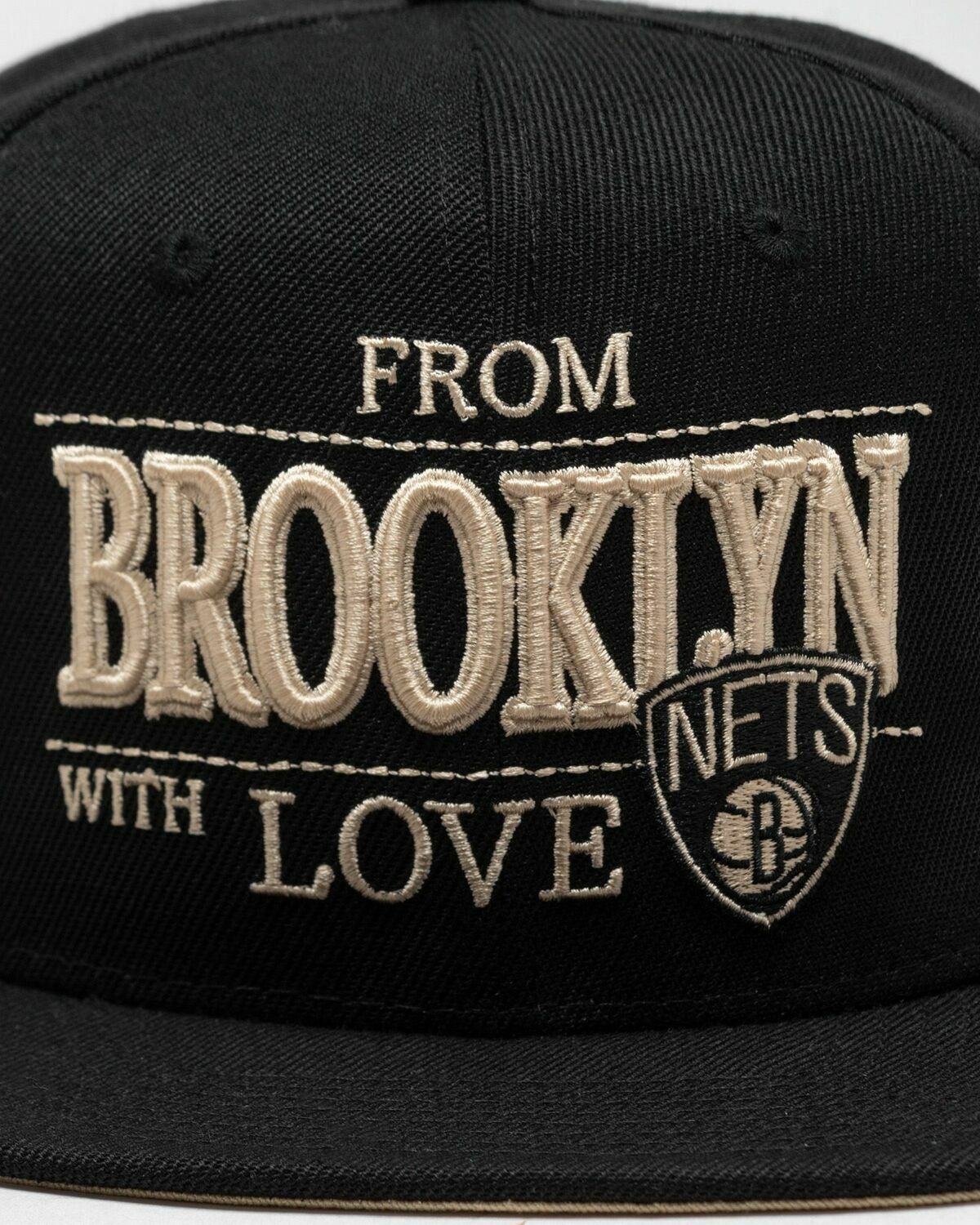 Mitchell & Ness Nba With Love Snapback Nets Black - Mens - Caps