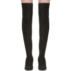 Giuseppe Zanotti Black Stretch Lurex Over-the-Knee Boots