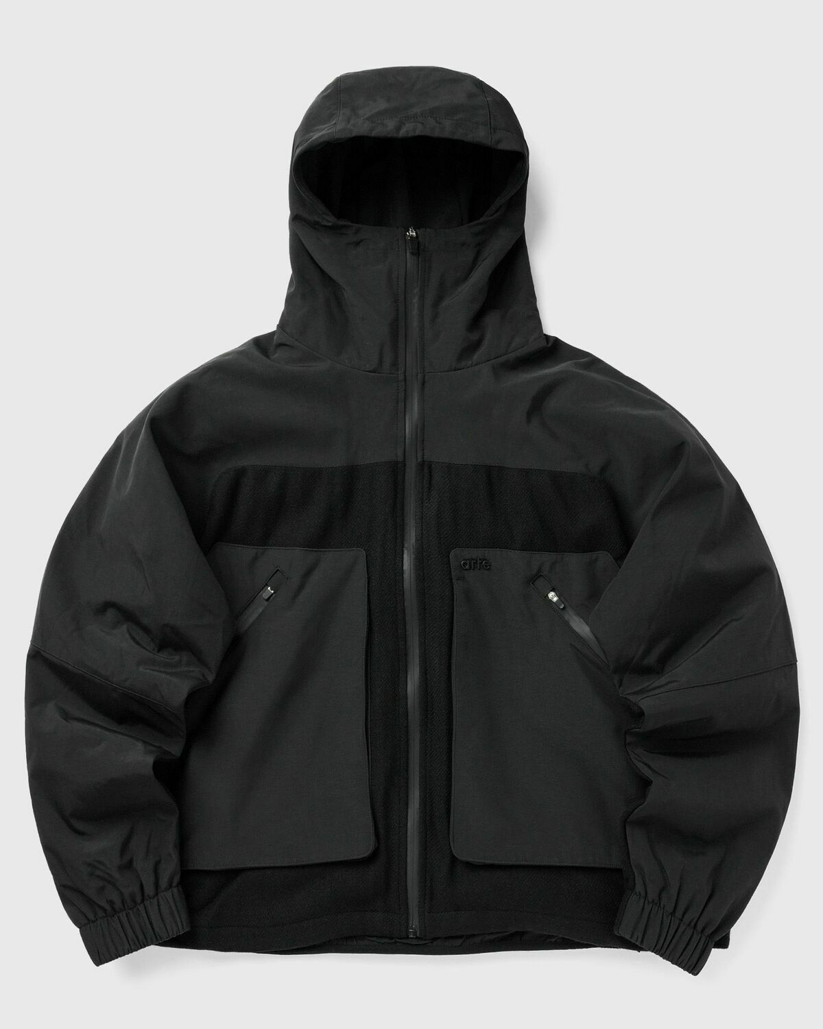 Arte Antwerp Technical Jacket Black Mens Fleece Jacket Arte Antwerp