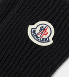 Moncler Logo virgin wool gloves