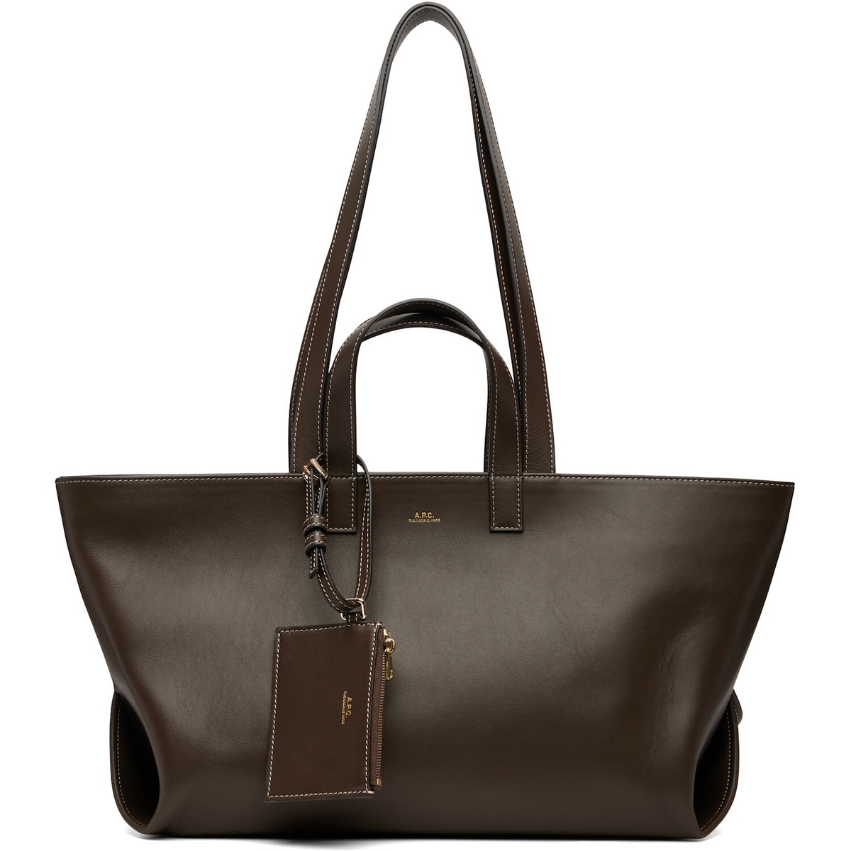 A.P.C. Brown 'Le Drummer' Tote