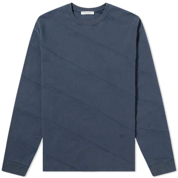 Photo: JW Anderson Long Sleeve Diagonal Panel Tee