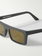 CLEAN WAVES - Parley for the Oceans Type 03 Low Rectangular-Frame Recyled-Acetate Sunglasses