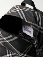 Burberry - Logo-Embroidered Checked Coated-Canvas Backpack