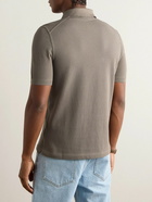 Zegna - Slim-Fit Cotton-Piqué Polo Shirt - Brown