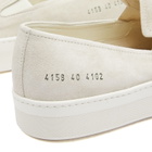 Woman by Common Projects Women's Suede Slip On Shoes in Off White