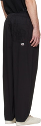 AAPE by A Bathing Ape Black 'AAPE NOW' Woven Trousers