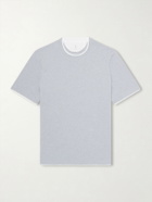Brunello Cucinelli - Layered Cotton-Jersey T-Shirt - Gray