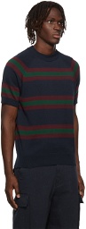Noah Striped Short Sleeve Sweater