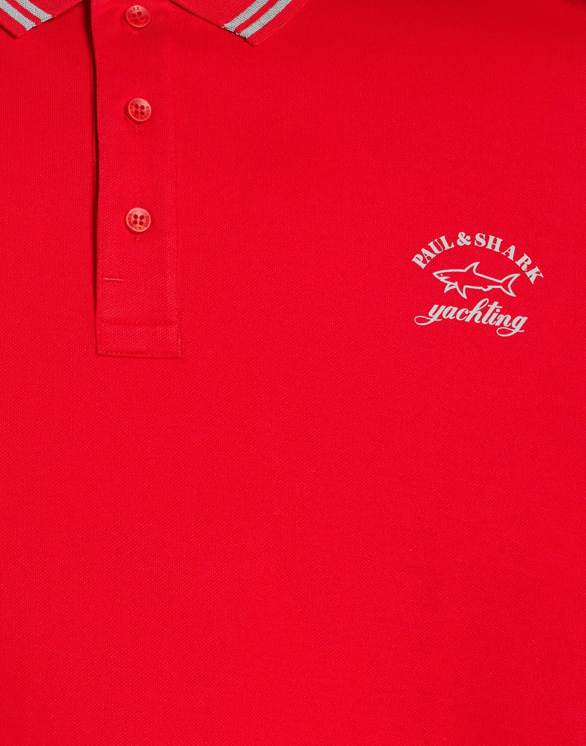 Paul & Shark Mens Polo shirt in Red