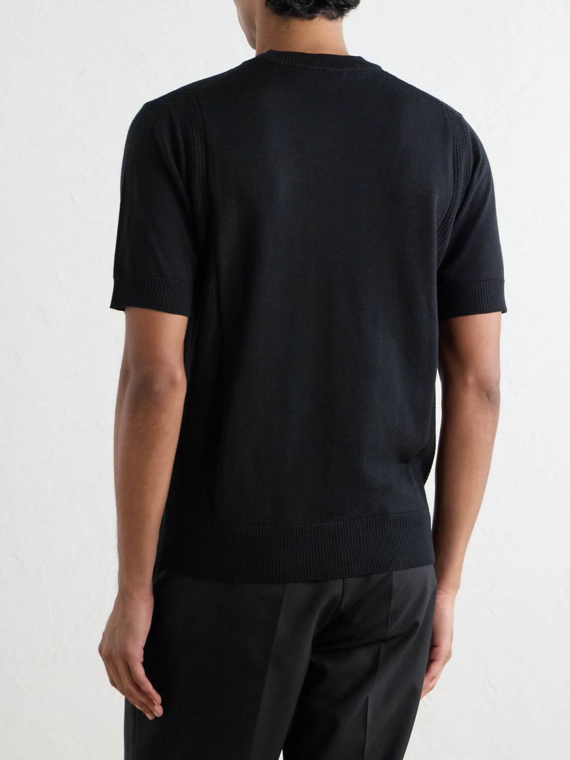 Altea - Wool T-Shirt - Black