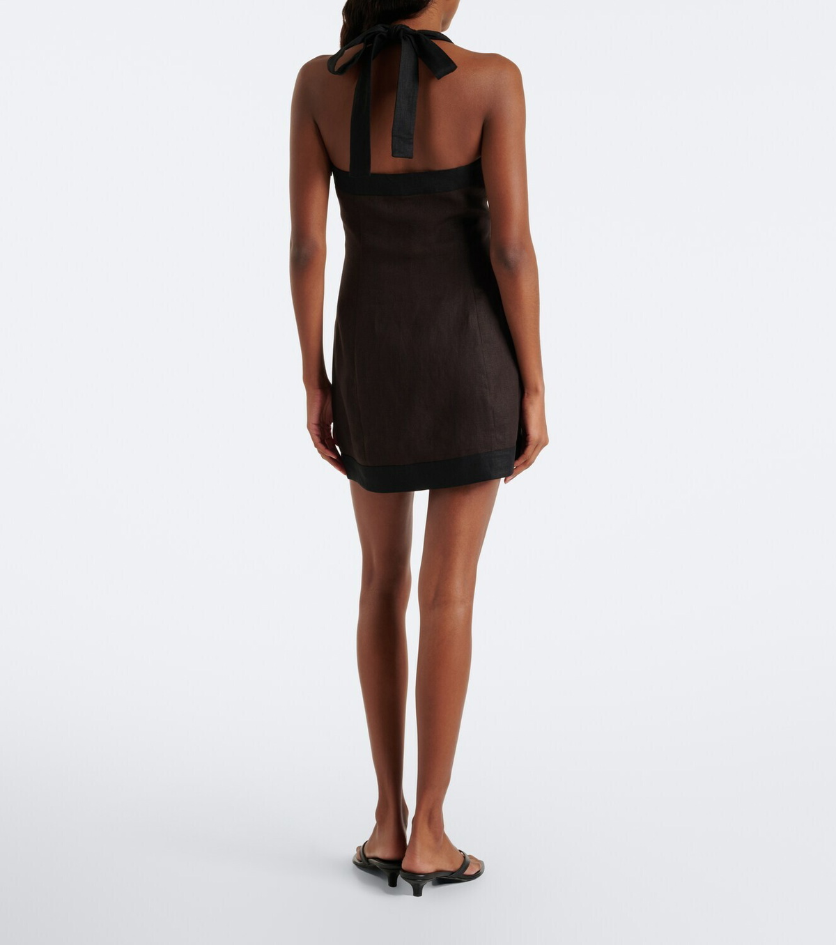 SIR Linen halterneck minidress