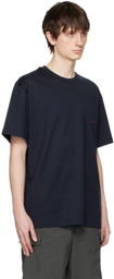 Wooyoungmi Navy Square Label T-Shirt