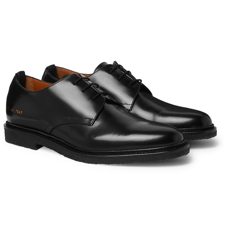 Photo: Common Projects - Leather Derby Shoes - Black