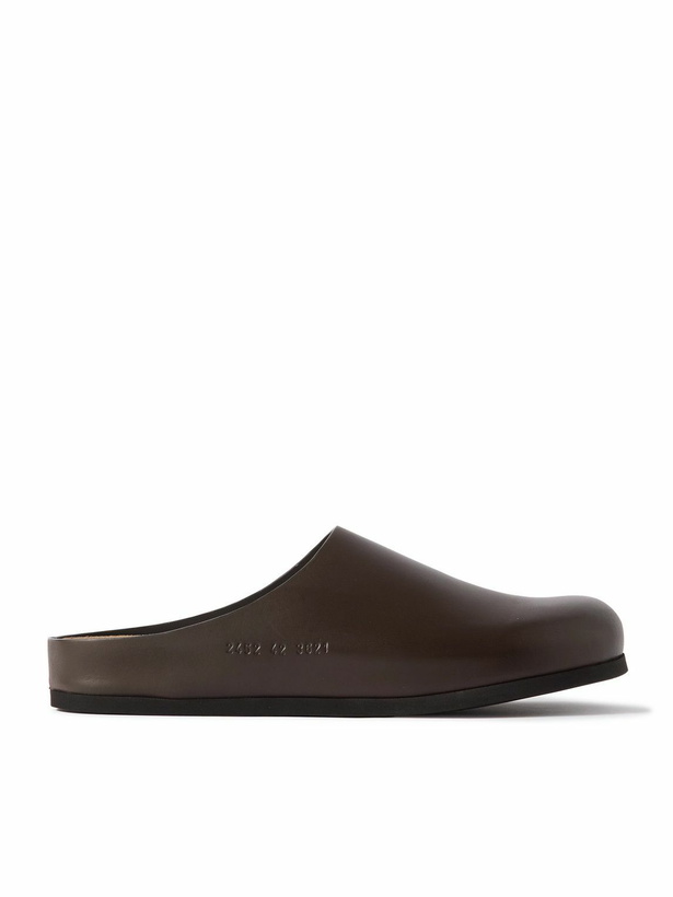 Photo: Common Projects - Leather Clogs - Brown