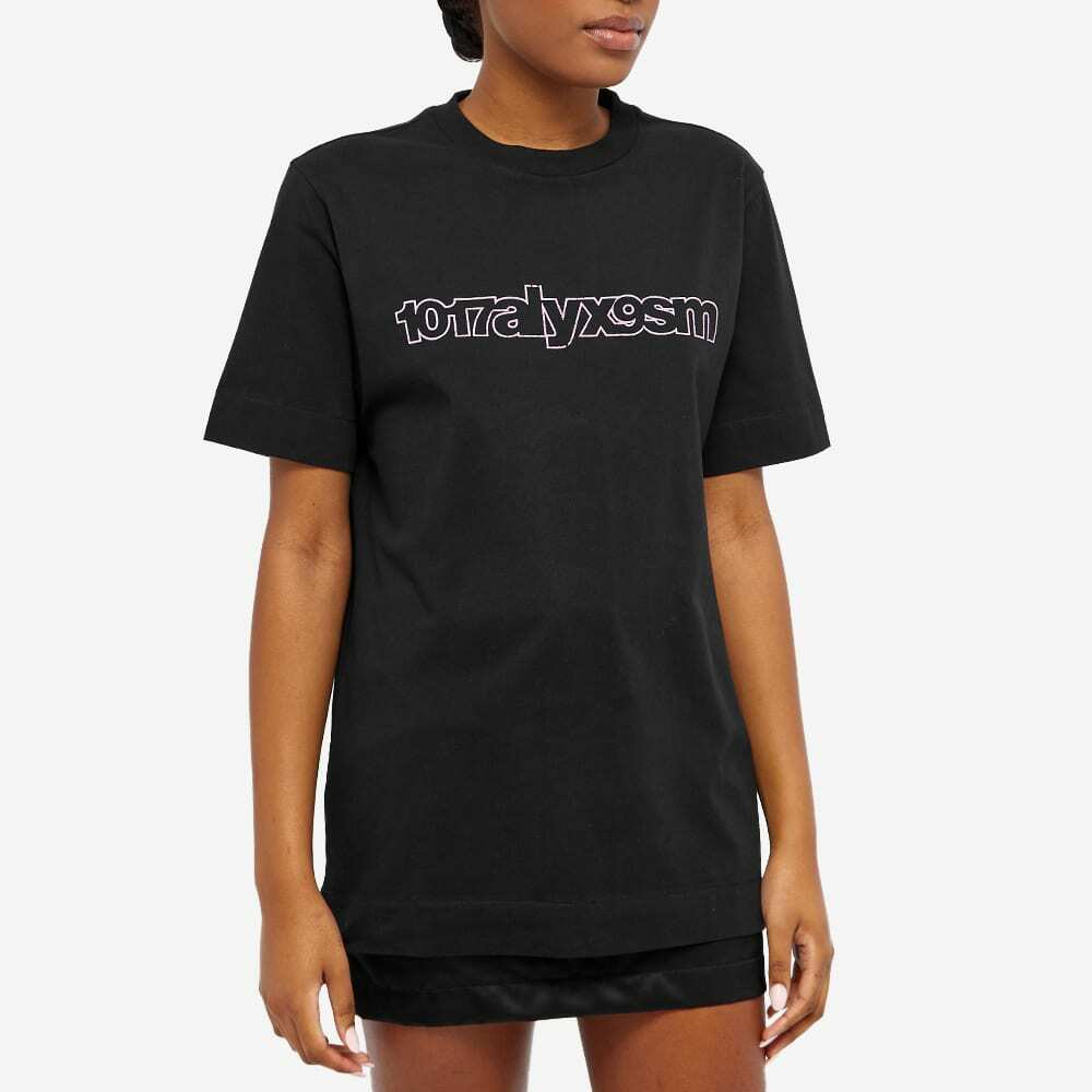 1017 ALYX 9SM Women's Outline Logo T-Shirt in Black 1017 ALYX 9SM