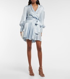 Zimmermann - Wrap silk satin minidress