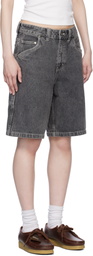 Dime Black Classic Denim Shorts