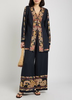 Bode Feather Runner Embroidered Cotton-blend Jacket Multicoloured 1