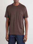 Slowear - Cotton and silk-blend jersey T-shirt - Brown