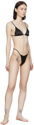 DU CIEL SSENSE Exclusive Black Fil Thong