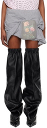 ALL-IN Gray Lid Miniskirt