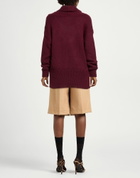 Manila Grace Womens Turtleneck Burgundy