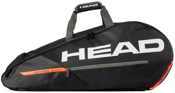Photo: HEAD Black & Orange Tour Team 12R Monstercombi Tennis Bag