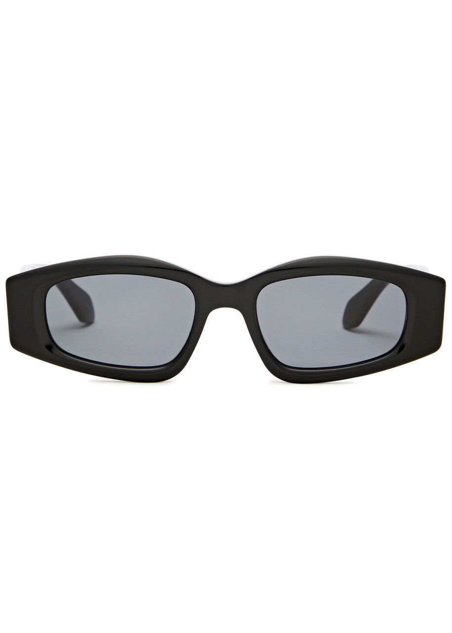 ALAIA アライア スクエア フレム サンクラス AA0070S 002 ALAIA Beveled Acetate Rectangle Sunglasses | Neiman Marcus