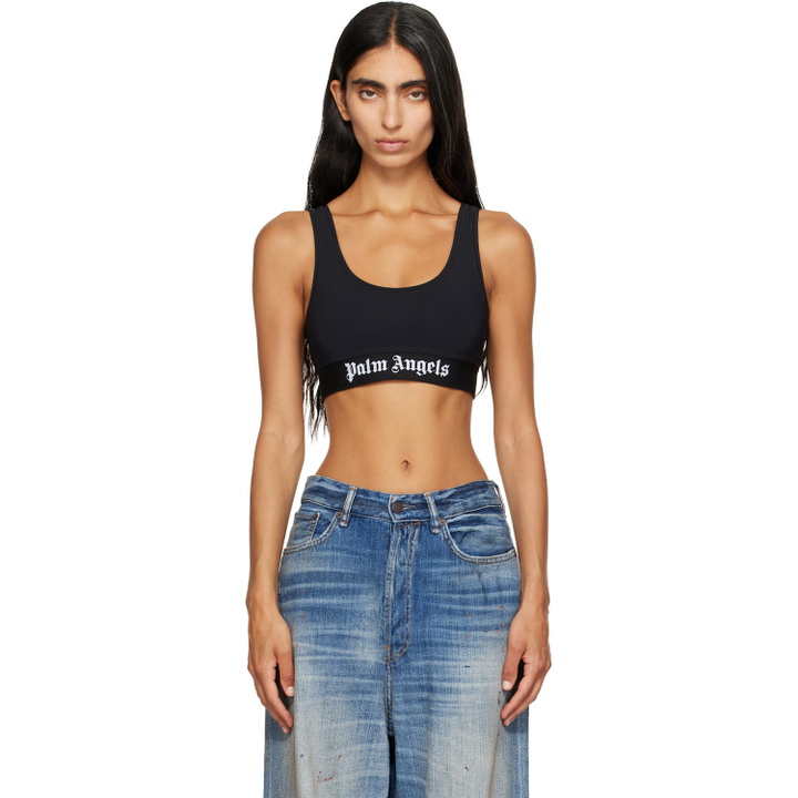 Photo: Palm Angels Black Classic Logo Sport Bra