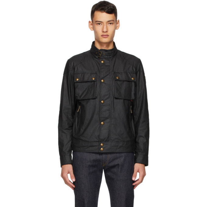 Photo: Belstaff Black Racemaster Jacket