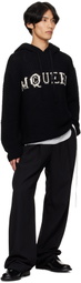 McQueen Black Cropped Hoodie