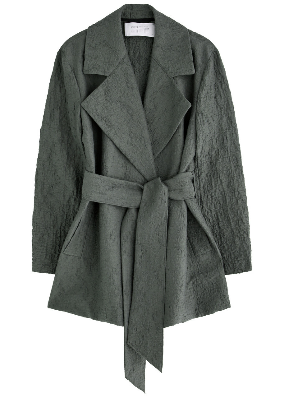 Harris Wharf London Black Long Peacoat Harris Wharf London