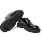 Saint Laurent - Liverpool Patent-Leather Derby Shoes - Men - Black