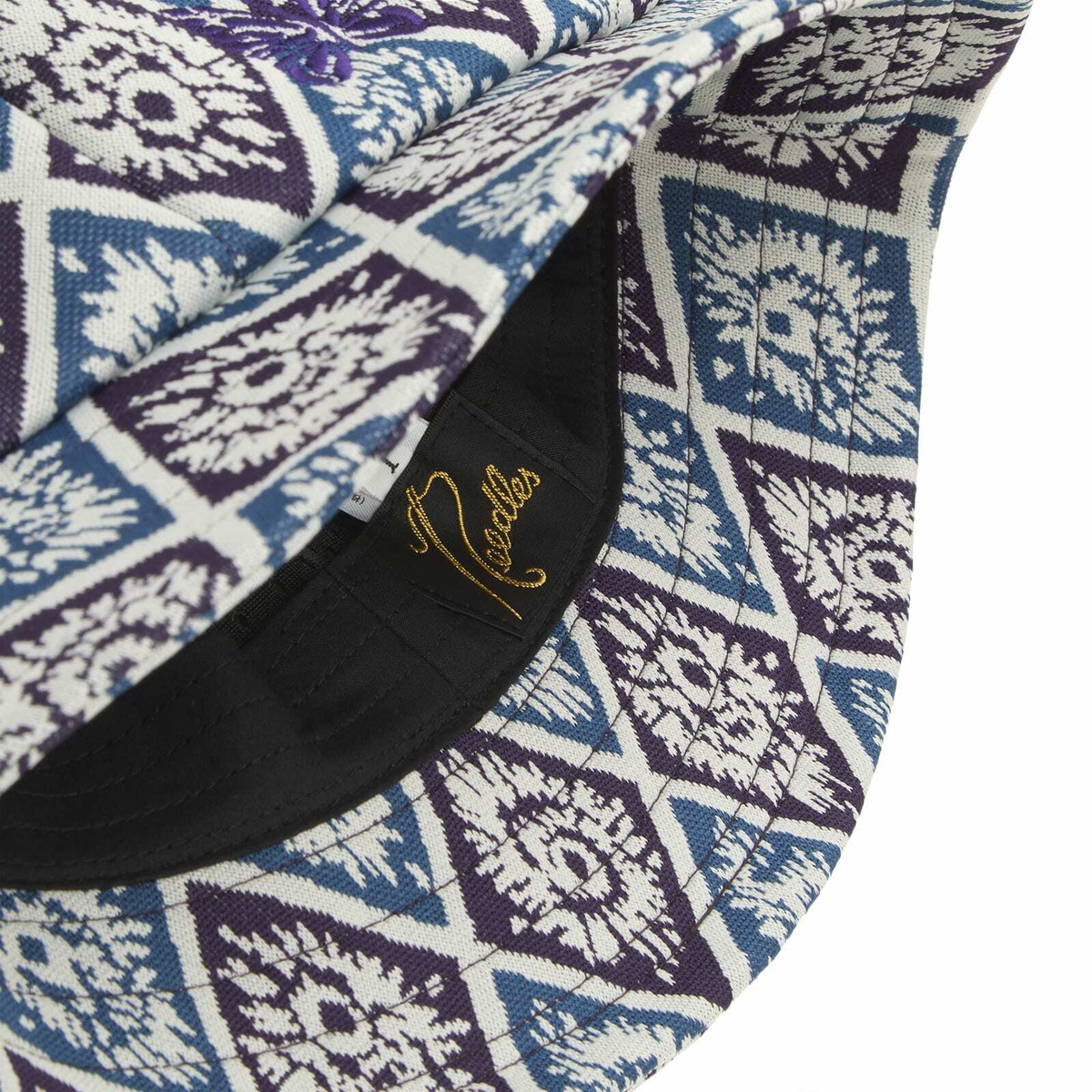Needles Men's Jacquard Bermuda Hat in Blue/Purple
