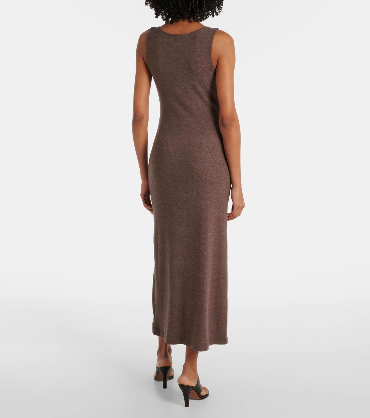 Leset Lauren sleeveless jersey midi dress