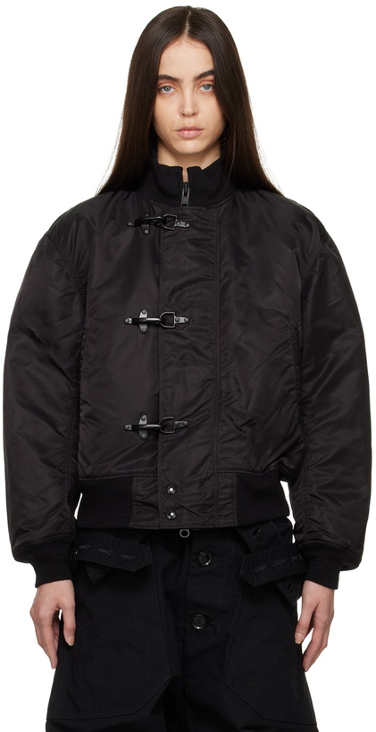 Photo: Engineered Garments Black Deck Bomber Jacket