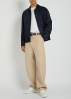 Givenchy Couture Workwear Wide-leg Cotton Trousers Beige