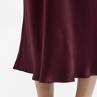 Anine Bing Women's Bar Silk Skirt in Burgundy